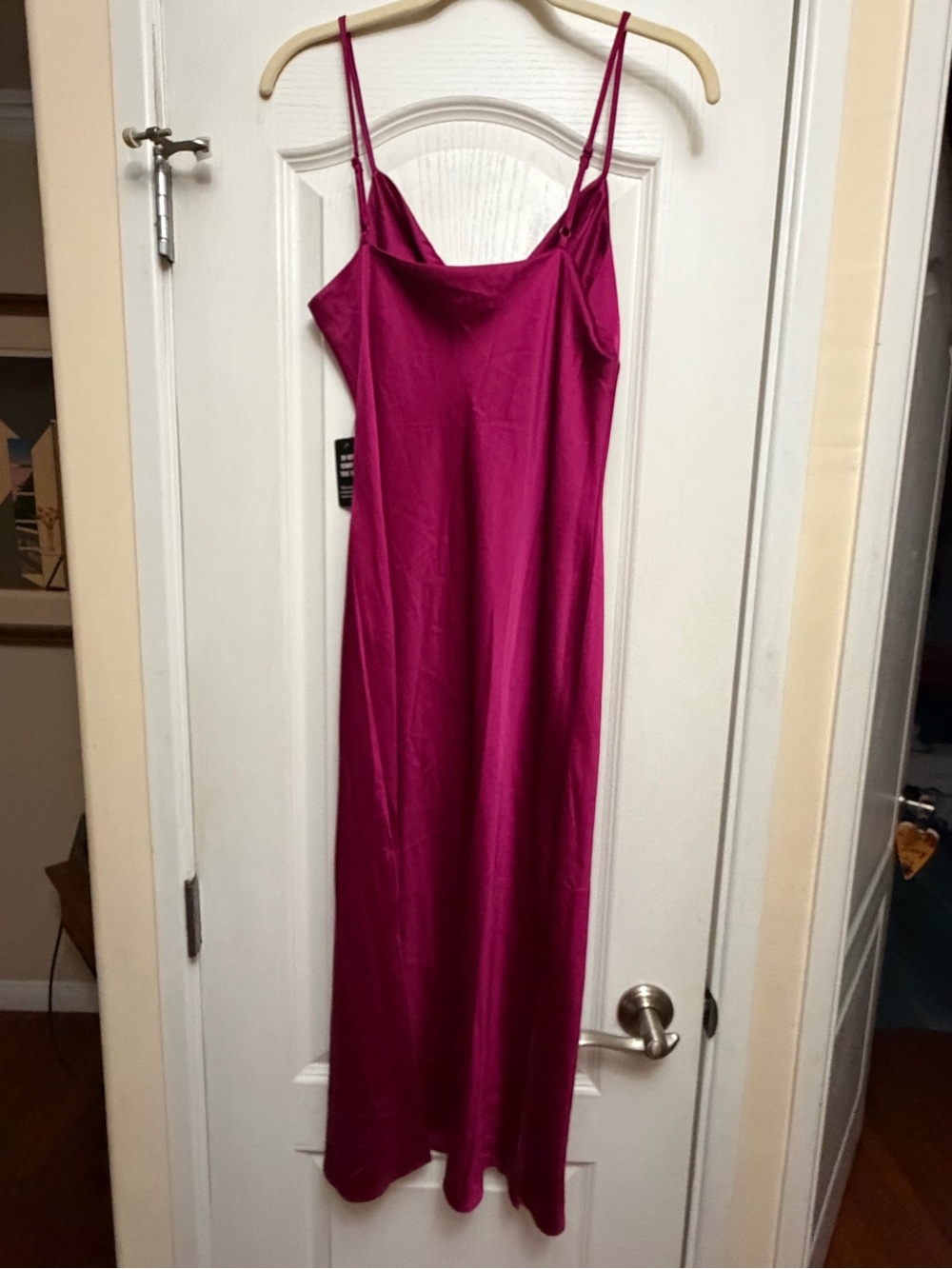 Brand new with tags Expeess Women's Fuchsia Slip Dress with Spaghetti Straps